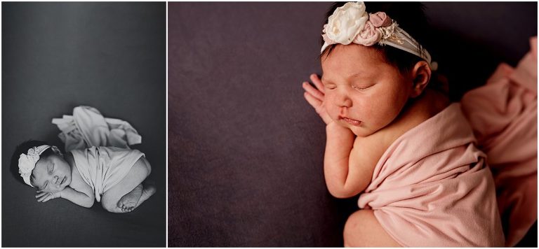 sunset studio newborn photography