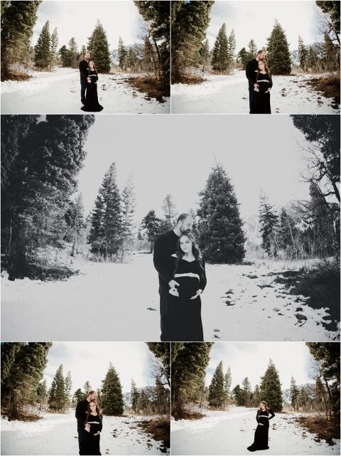 SNOWBASIN MATERNITY PHOTOGRAPHY TYMBER JOSH13 700x935(pp w480 h641) - Winter Love Story | Snowbasin Maternity