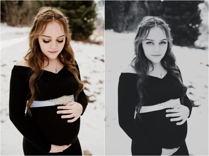 SNOWBASIN MATERNITY PHOTOGRAPHY TYMBER JOSH16 700x524 - Maternity Magic | Snowbasin Ski Resort