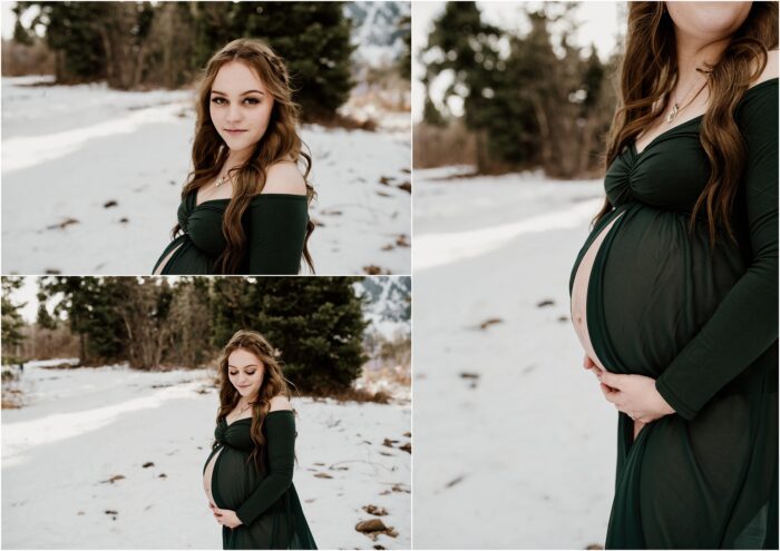 SNOWBASIN MATERNITY PHOTOGRAPHY TYMBER JOSH19 700x495 - Beautiful Winter Maternity Details | Snowbasin