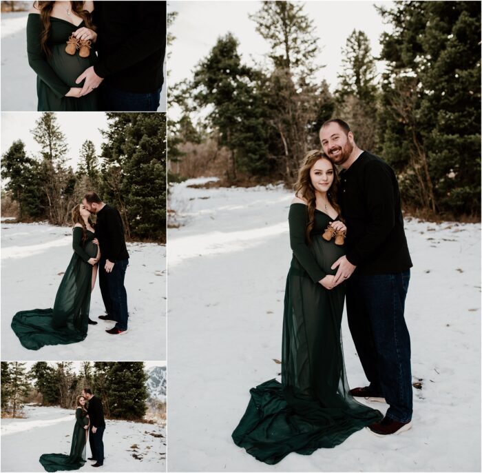 SNOWBASIN MATERNITY PHOTOGRAPHY TYMBER JOSH21 700x686 - Winter Maternity Love and Baby Boots | Snowbasin