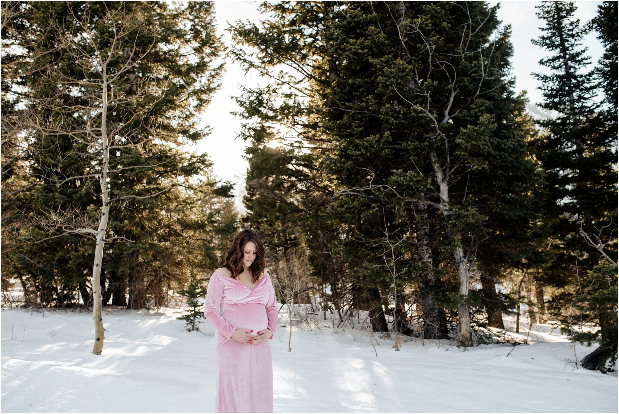 Snowbasin Family Maternity // Allison Utah Snowy mountain maternity snowbasin10 scaled - Snowbasin Family Maternity // Allison